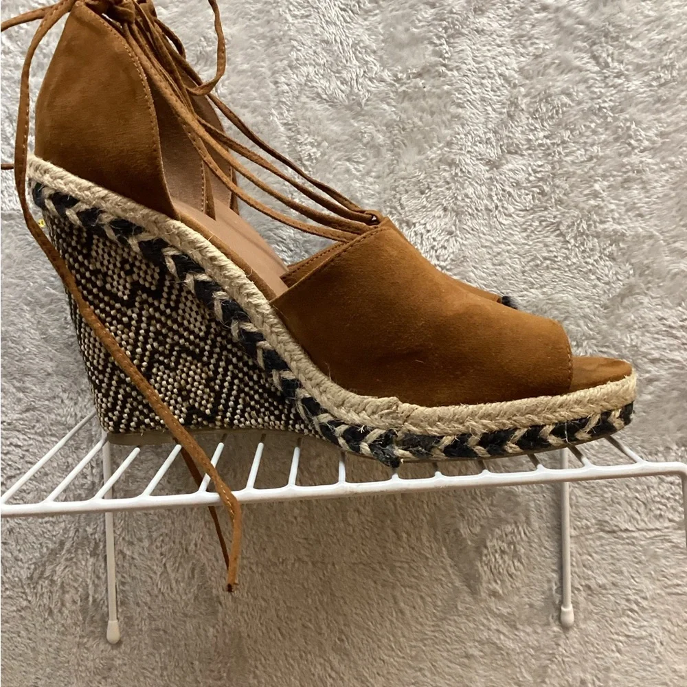 Sugar Tan Espadrille‎ Wedge Sandals